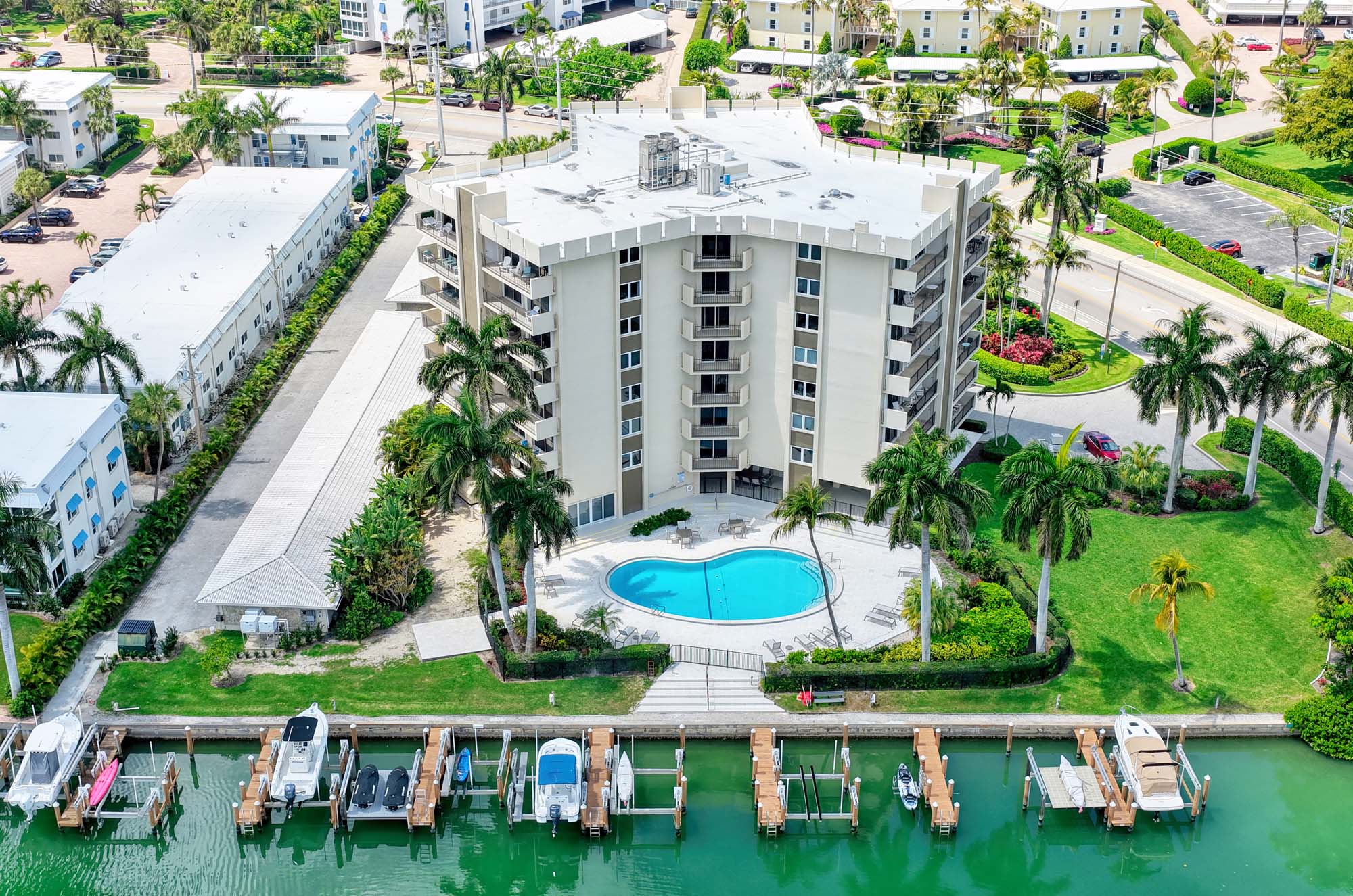 18 aerial drone photograph in Naples or Marco Island, Florida